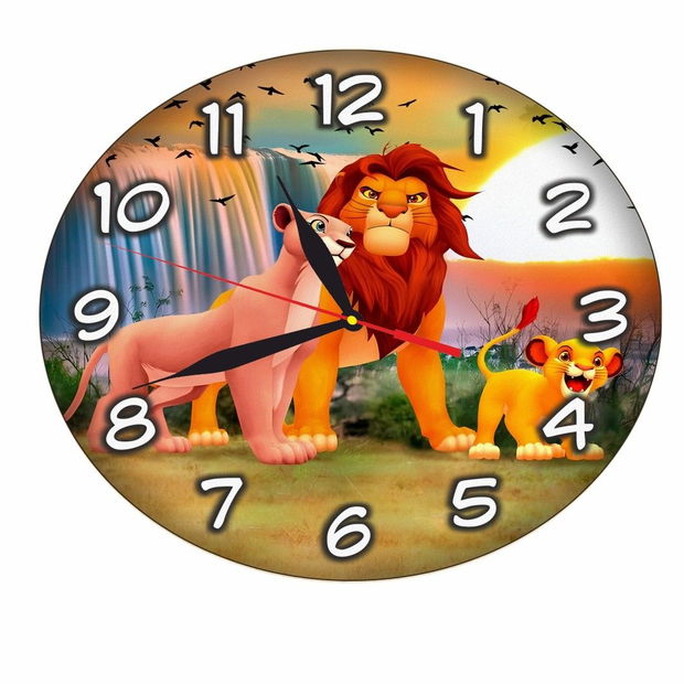 Ceas Disney, Regele Leu, Lion King, Lemn, 40 cm, CSDUV095