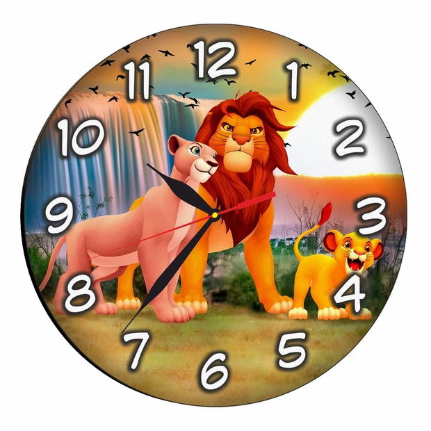 Ceas Disney, Regele Leu, Lion King, Lemn, 40 cm, CSDUV095