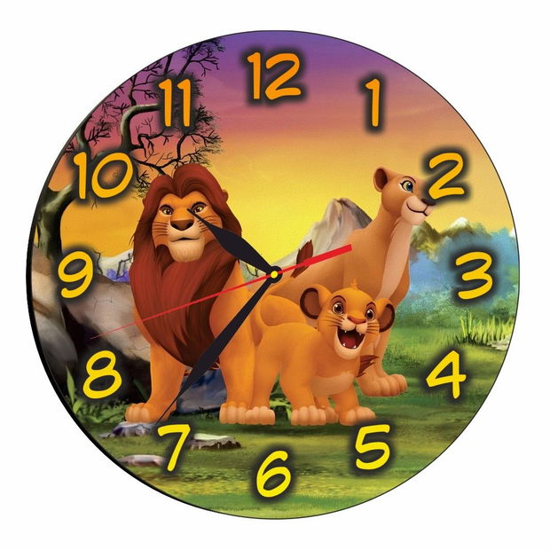 Ceas Disney, Regele Leu, Lion King, Lemn, 40 cm, CSDUV096