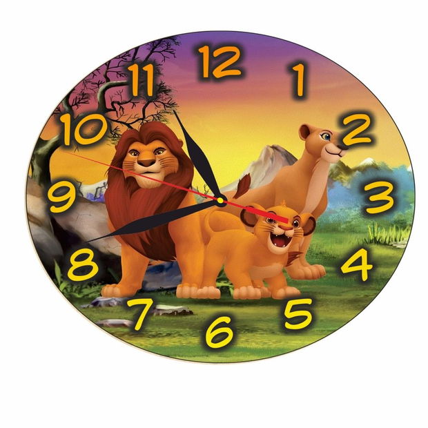 Ceas Disney, Regele Leu, Lion King, Lemn, 40 cm, CSDUV096