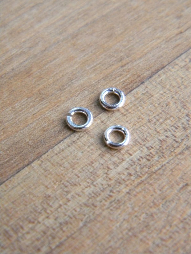 Zale deschise argint 925, 4 mm, 10 bucati (MN 6-2)