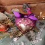 Glob inimă baroc fuchsia