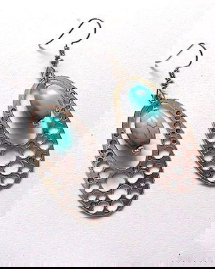 cercei turcoaz 46776