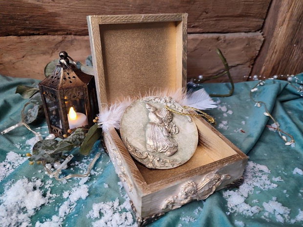 Set caseta si decoratiune-Vintage Christmas