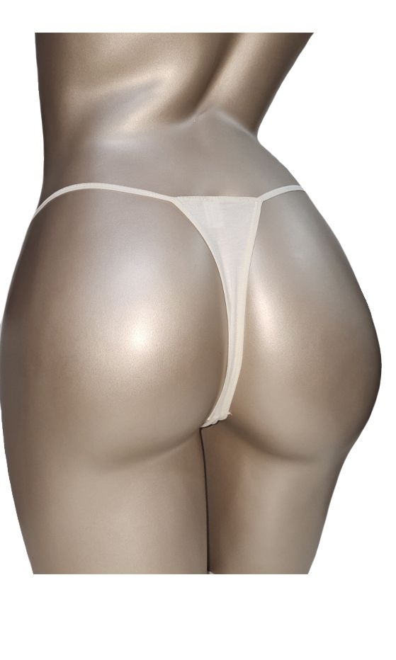 Tanga crem/negru