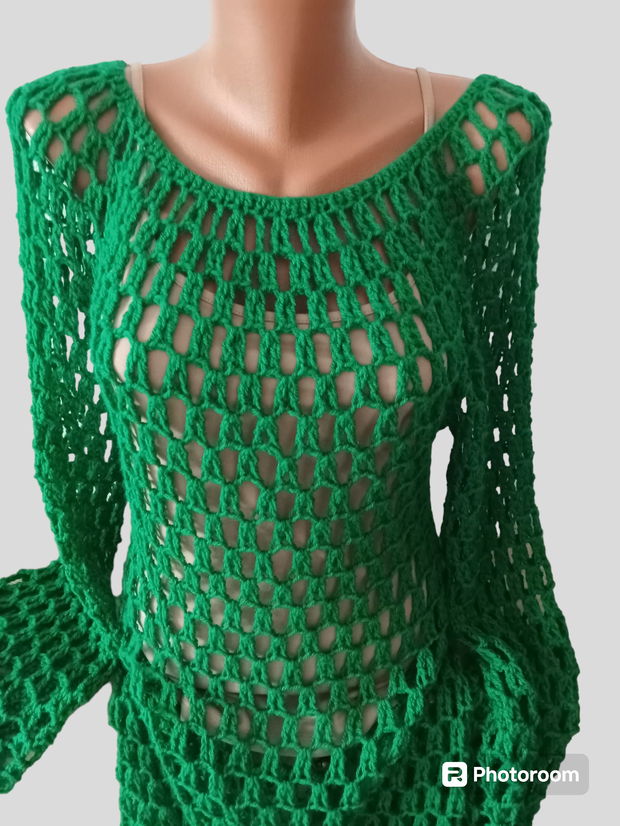 Rochie verde iarbă,in oferta