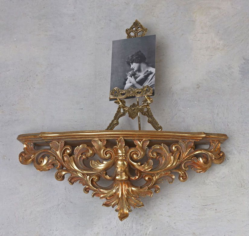 Consola baroc aurie pentru perete