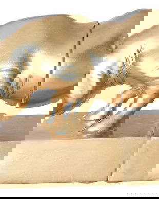 Suport de carte rinocer auriu