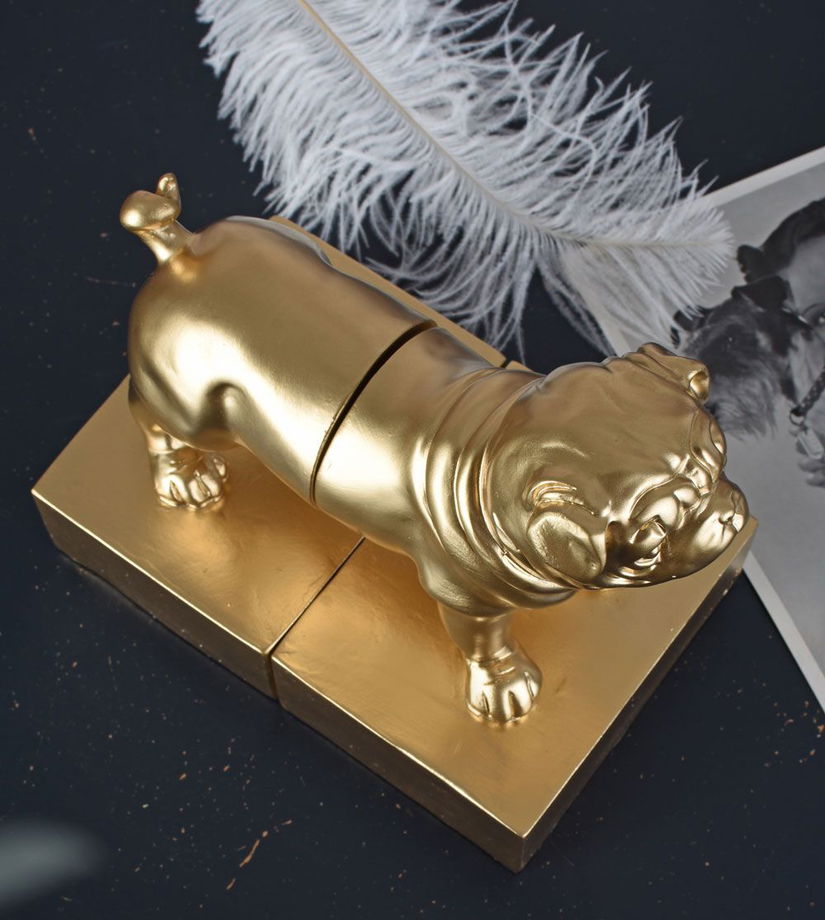 Suport de carte boxer auriu