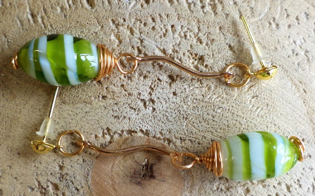Cercei cu margele lampwork