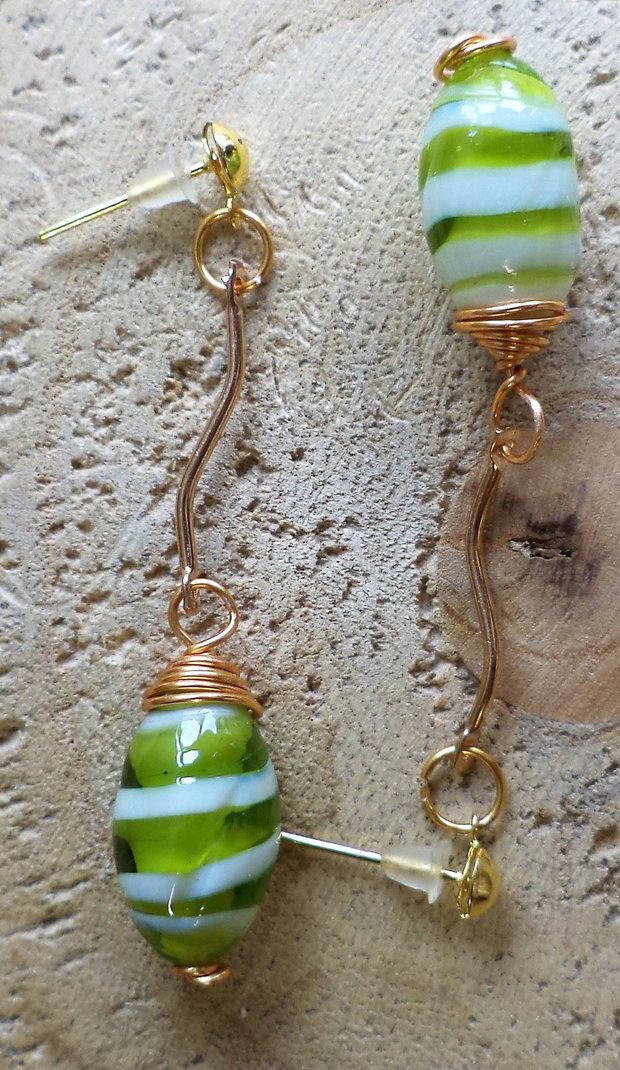 Cercei cu margele lampwork