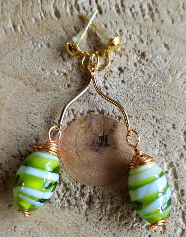 Cercei cu margele lampwork