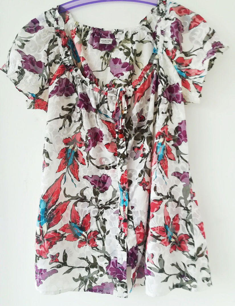 bluza alba cu flori , Esprit , 40