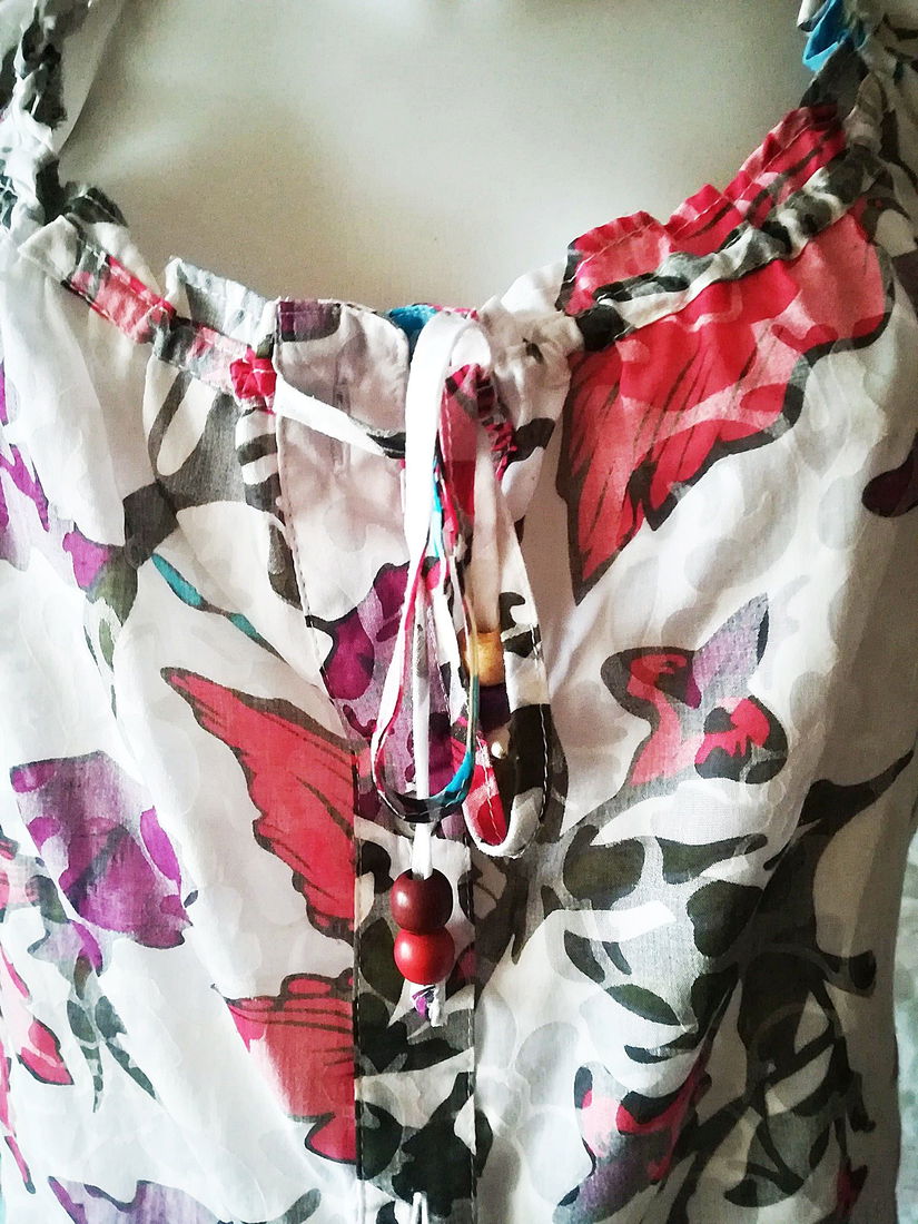 bluza alba cu flori , Esprit , 40