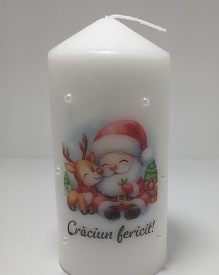 Lumanare personalizata Craciun