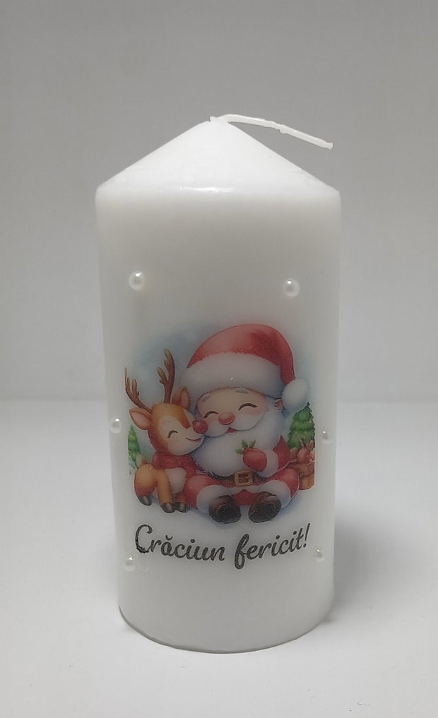 Lumanare personalizata Craciun