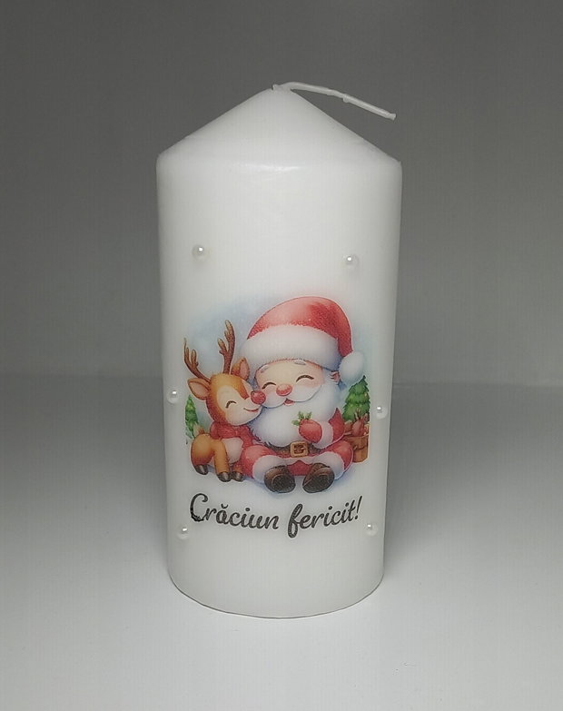 Lumanare personalizata Craciun