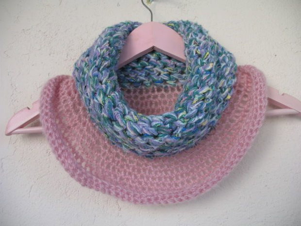 Accesoriu/guler/fular crosetat