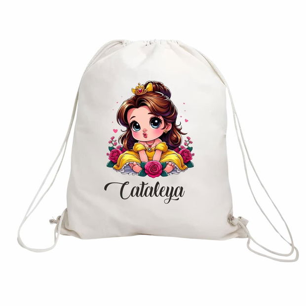 Rucsac personalizat cu nume, Gradinita, Belle, 43×34 cm, RGR002