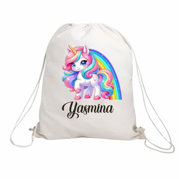 Rucsac personalizat cu nume, Gradinita, Unicorn, 43×34 cm, RGR009