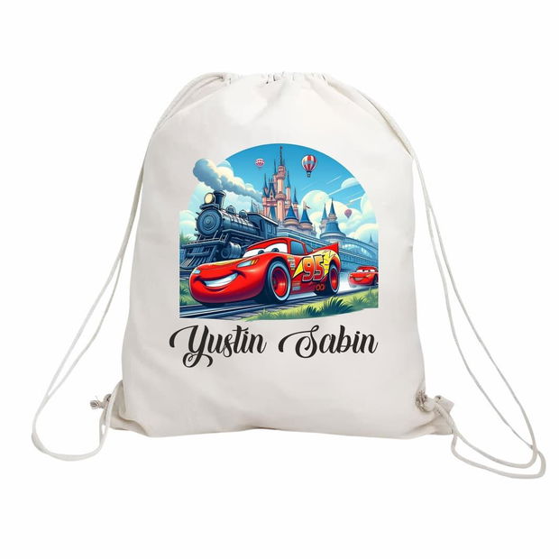 Rucsac personalizat cu nume, Gradinita, Cars, 43×34 cm, RGR015