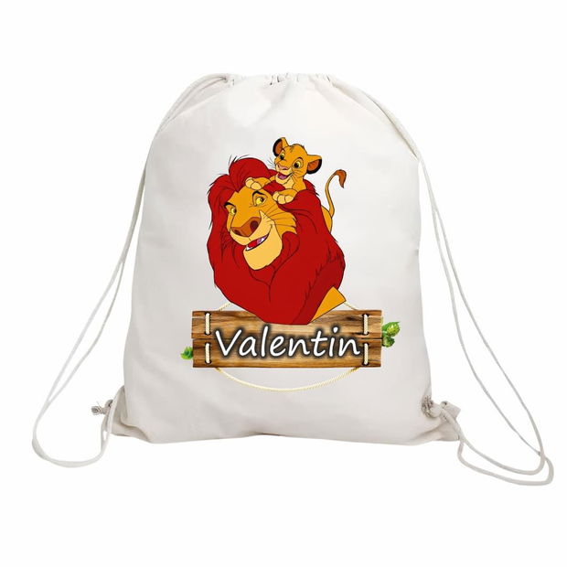 Rucsac personalizat cu nume, Gradinita, Lion King, 43×34 cm, RGR033