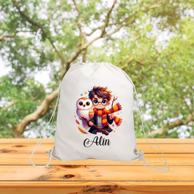 Rucsac personalizat cu nume, Gradinita, Harry Potter, 43×34 cm, RGR045