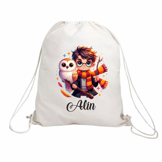 Rucsac personalizat cu nume, Gradinita, Harry Potter, 43×34 cm, RGR045