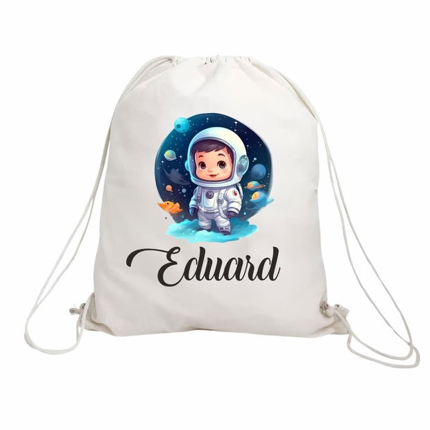 Rucsac personalizat cu nume, Gradinita, Micul Astronaut, 43×34 cm, RGR050
