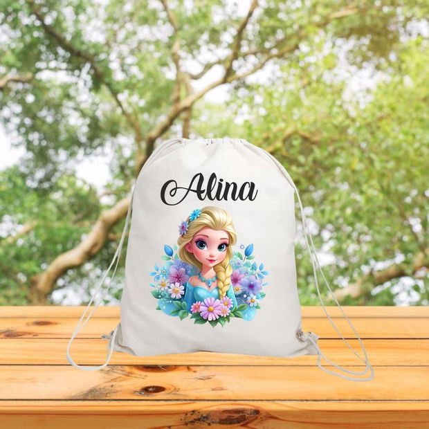 Rucsac personalizat cu nume, Gradinita, Elsa, 43×34 cm, RGR052