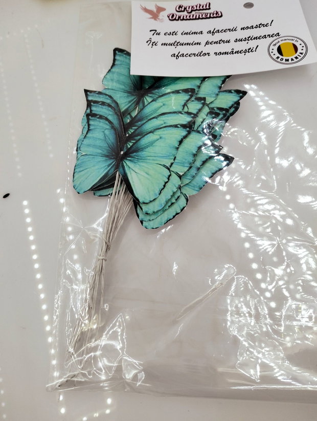 Fluturi decorativi verzi