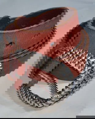 Curea piele hand made Italia