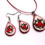 set bijuterii lemn de craciun 47439