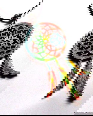 pandantiv cu Dreamcatcher din lemn 46899