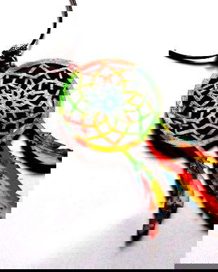 pandantiv cu Dreamcatcher din lemn 46902
