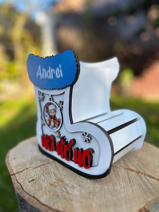 Cizmulita cu nume personalizata