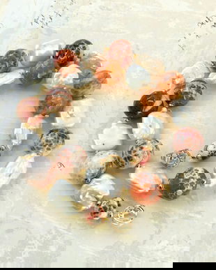 Colier perle baroc & agate carneol