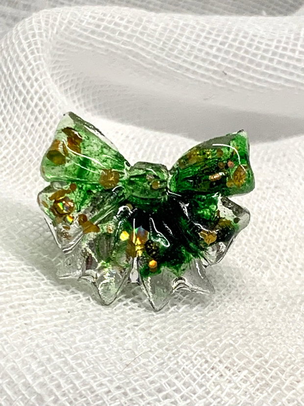 Inel reglabil - handmade din rasina