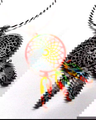 pandantiv cu Dreamcatcher din lemn 46898