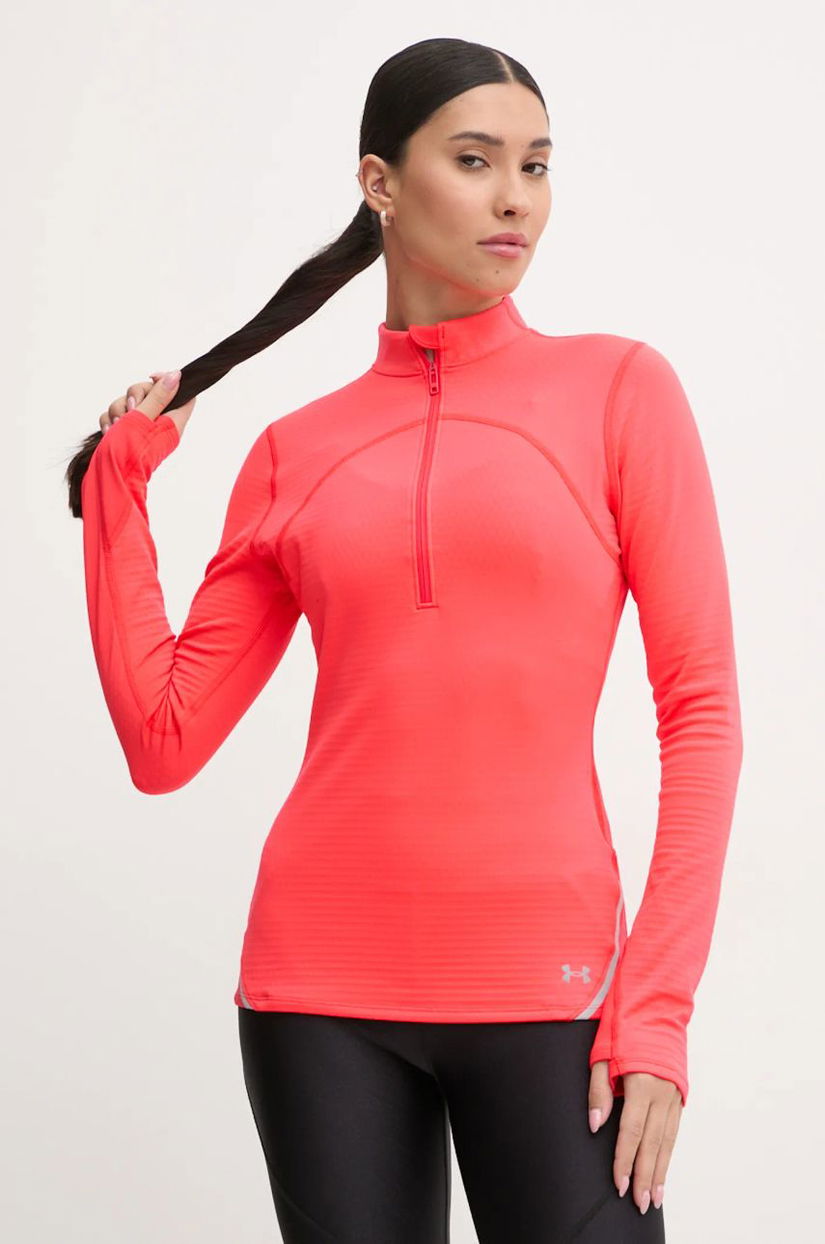 Under Armour hanorac de antrenament Vanish Cold Weather culoarea roșu, uni, 1386417