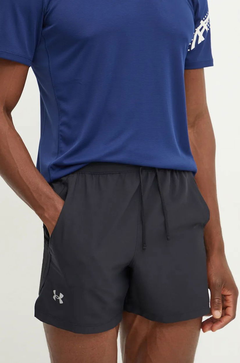 Under Armour pantaloni scurți de alergare Launch Unlined culoarea negru, 1382619