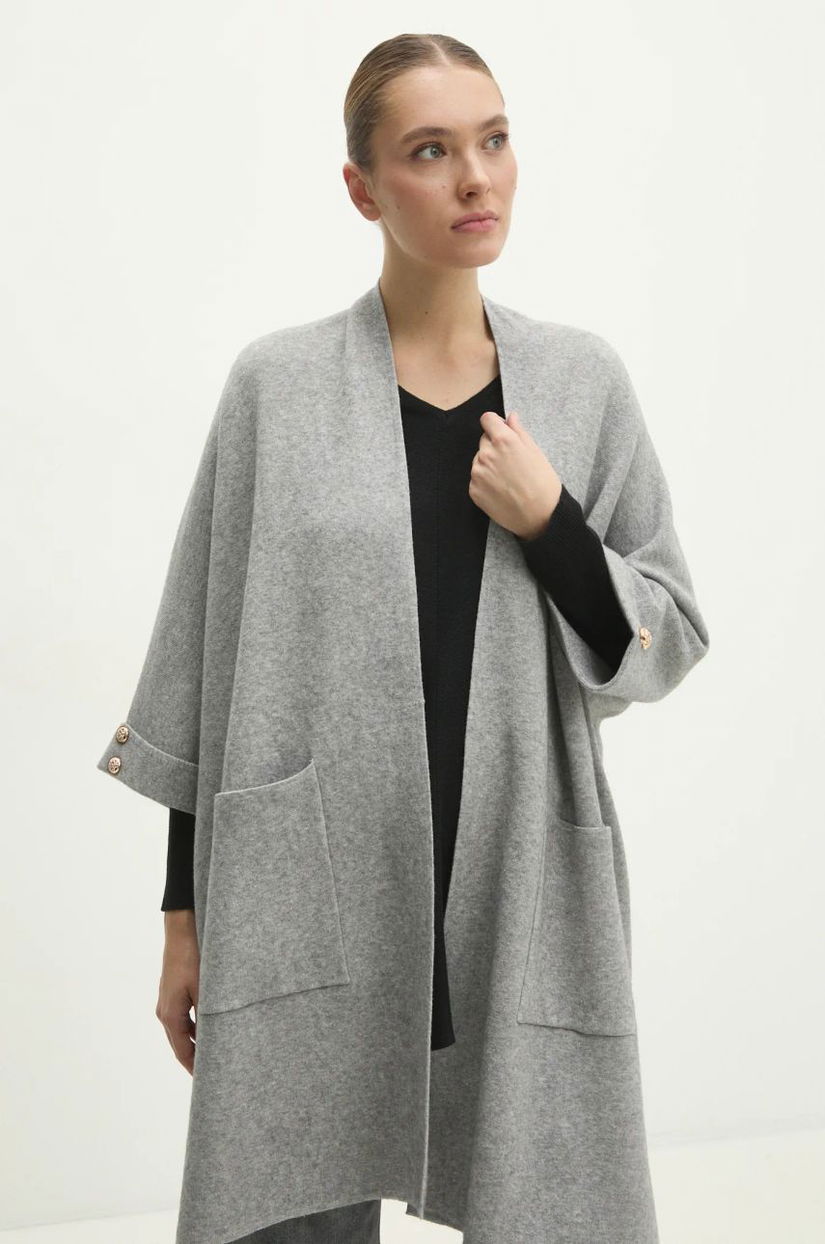 Answear Lab cardigan femei, culoarea gri