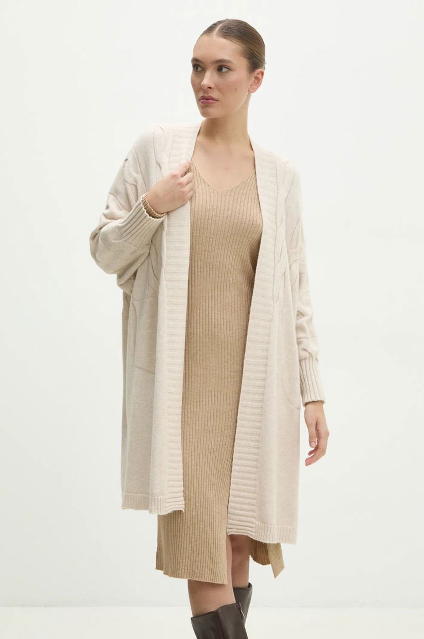 Answear Lab cardigan femei, culoarea bej, light