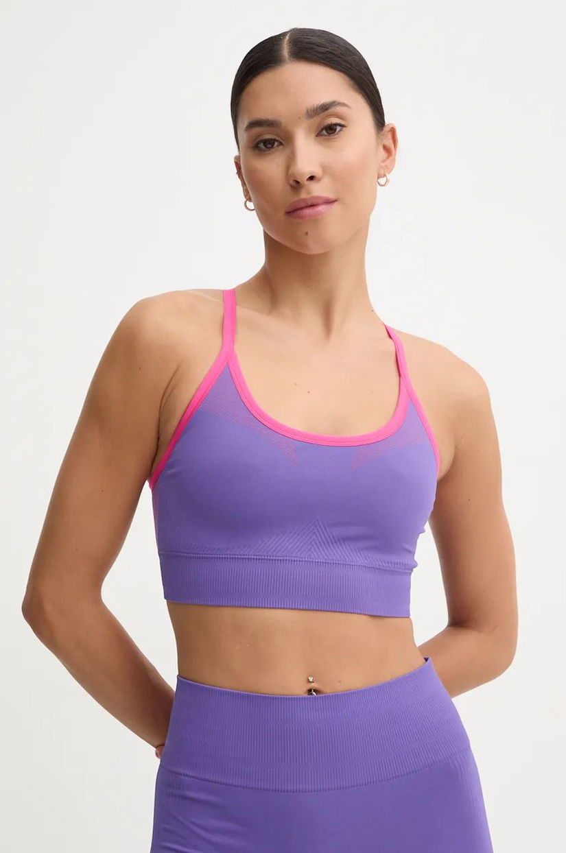 United Colors of Benetton sutien sport culoarea violet, neted, 189T3H00E