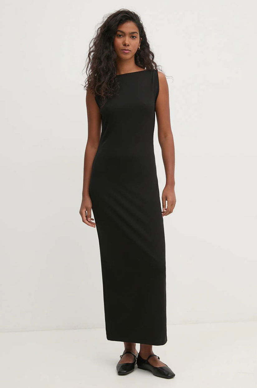 Pedro del Hierro rochie culoarea negru, maxi, mulata, 6198622