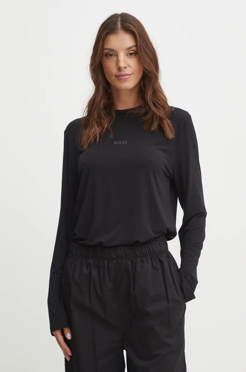 BOSS longsleeve de pijama culoarea negru, 50527188