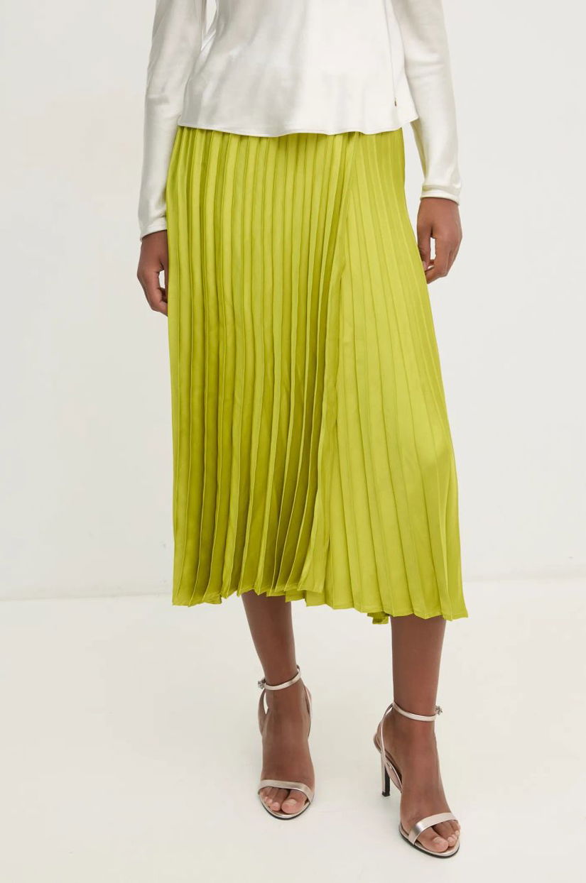 Pedro del Hierro fusta culoarea verde, midi, evazati, 7598303