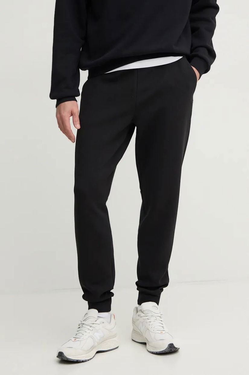 Lacoste pantaloni de trening culoarea negru, uni, XH1776