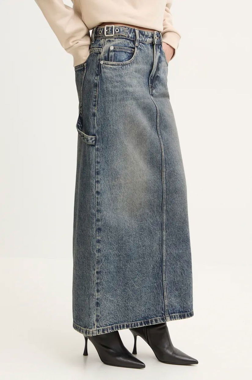 Miss Sixty fustă din denim maxi, drept, 6L3KJ5050000