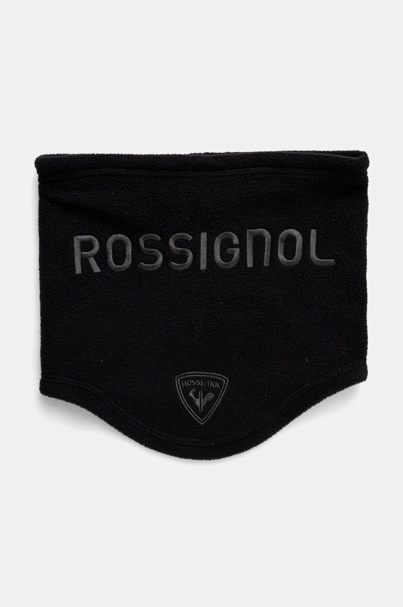 Rossignol fular impletit culoarea negru, cu imprimeu, RLNMH10